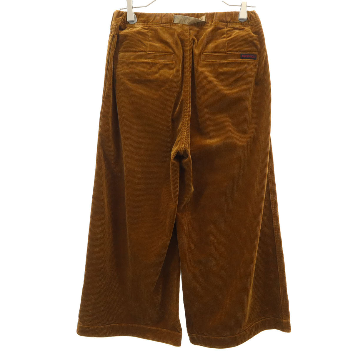 Gramicci グラミチ クロップド コーデュロイ バギーパンツ M キャメル系 アウトドア レディース