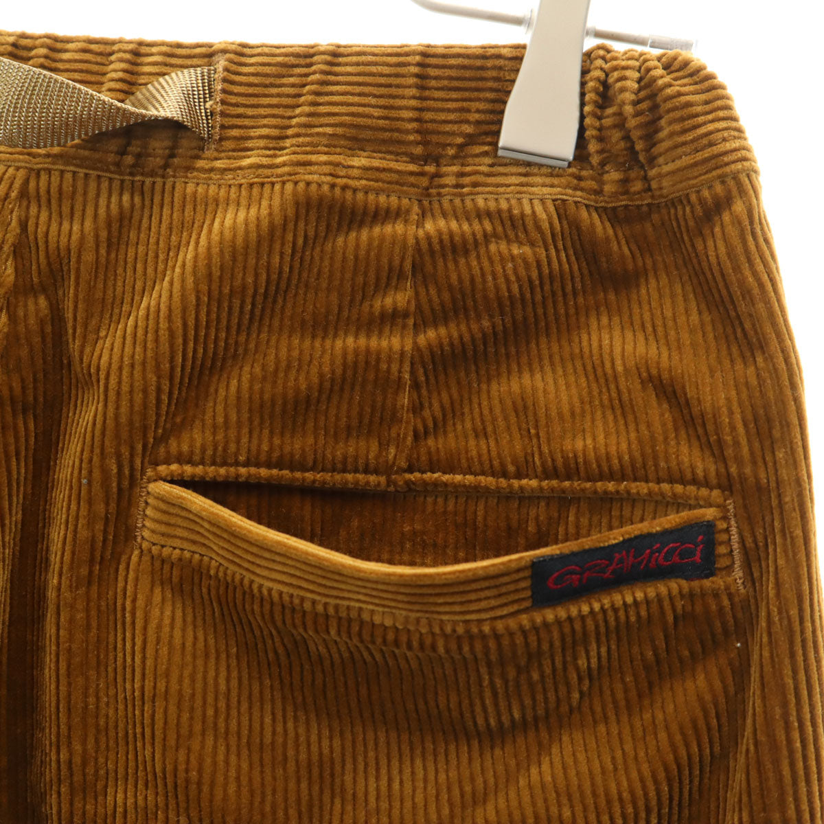 Gramicci グラミチ クロップド コーデュロイ バギーパンツ M キャメル系 アウトドア レディース