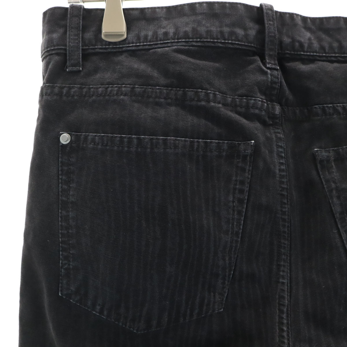 BALENCIAGA バレンシアガ イタリア製 総柄 ロングパンツ W29 ブラック メンズ