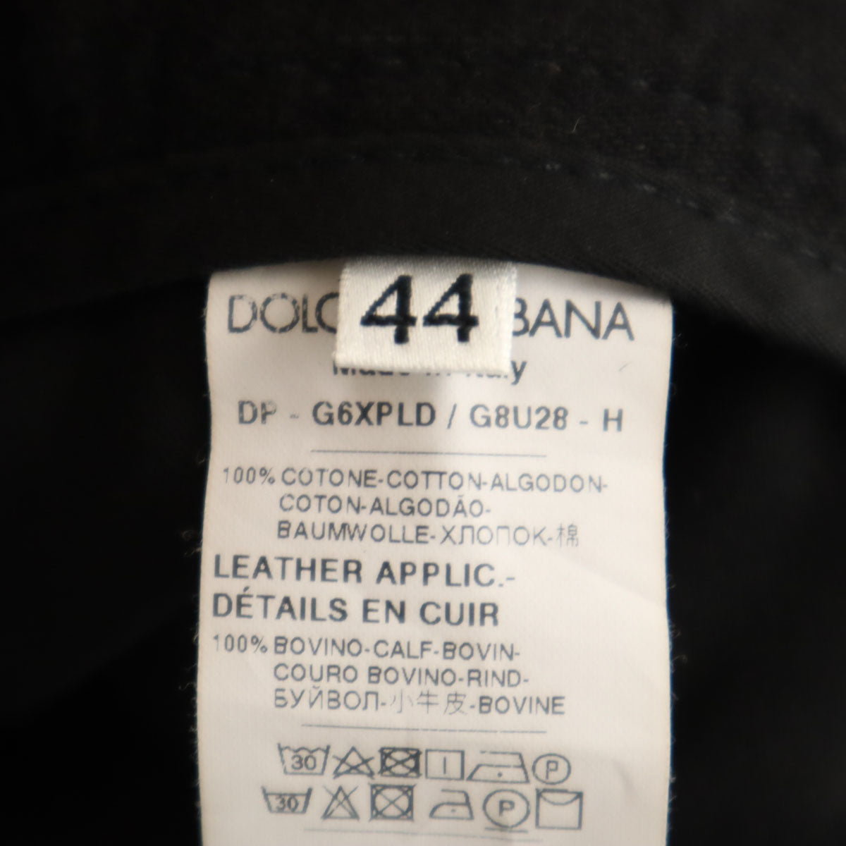 DOLCE&GABBANA DENIM ドルチェアンドガッバーナ デニム イタリア製 ロングパンツ 44 ブラック メンズ