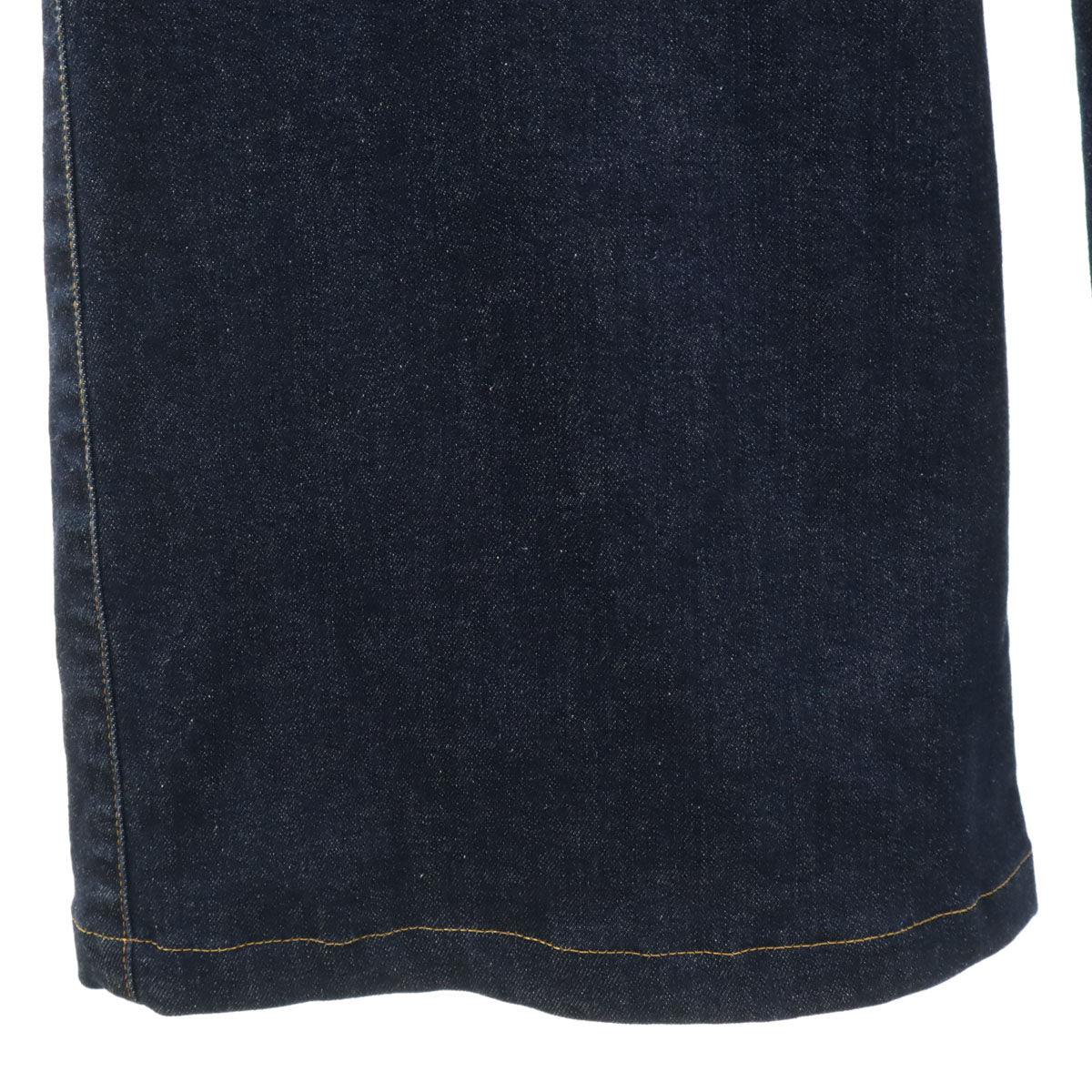 LIMI feu リミフゥ 日本製 ハイウエスト ワイドデニムパンツ S インディゴ ジーンズ レディース