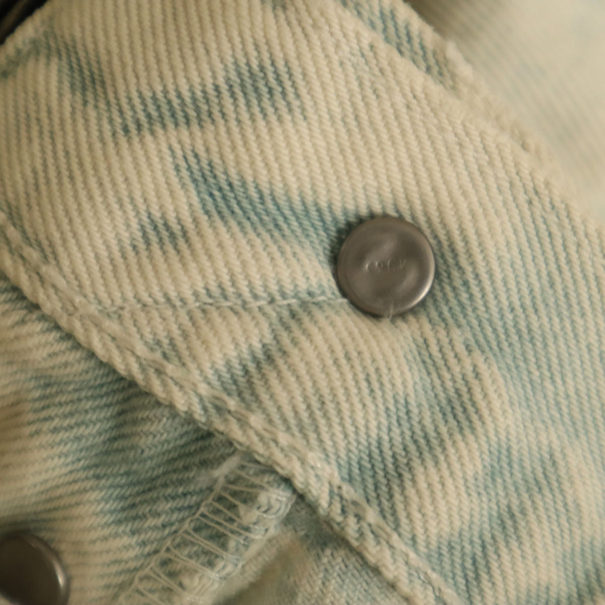 未使用 LEVI'S MADE&CRAFTED リーバイスメイドアンドクラフテッド 501 ブルガリア製 ビッグE ブリーチ加工 ストレートデニムパンツ W27 アイスブルー ジーンズ レディース