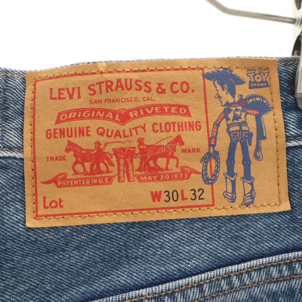Levi's リーバイス Disney PIXAR ディズニー ピクサー コラボ トイストーリー ウエスタン フレアデニムパンツ W30 ウォッシュブルー ジーンズ ダブルニー TOY STORY メンズ