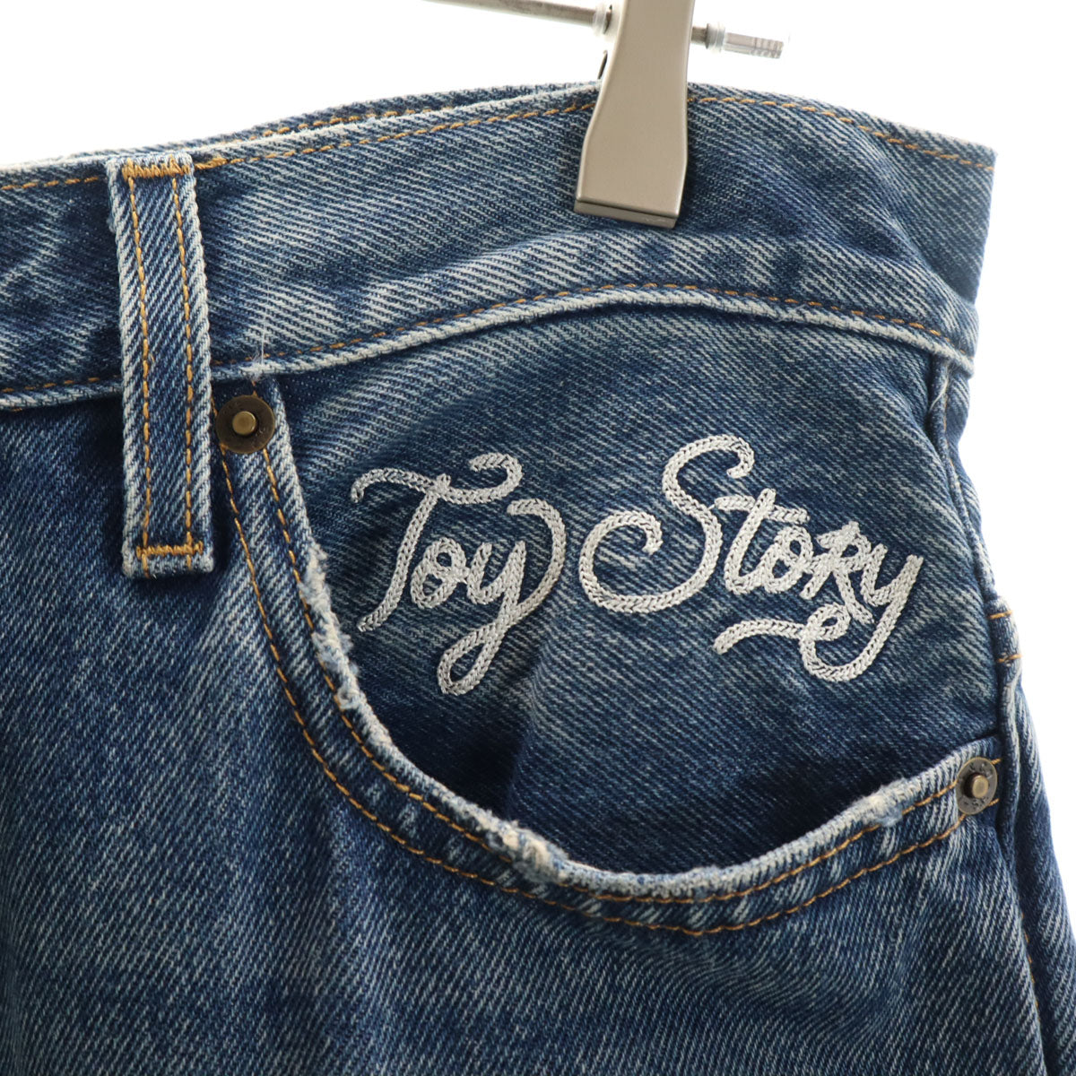 Levi's リーバイス Disney PIXAR ディズニー ピクサー コラボ トイストーリー ウエスタン フレアデニムパンツ W30 ウォッシュブルー ジーンズ ダブルニー TOY STORY メンズ