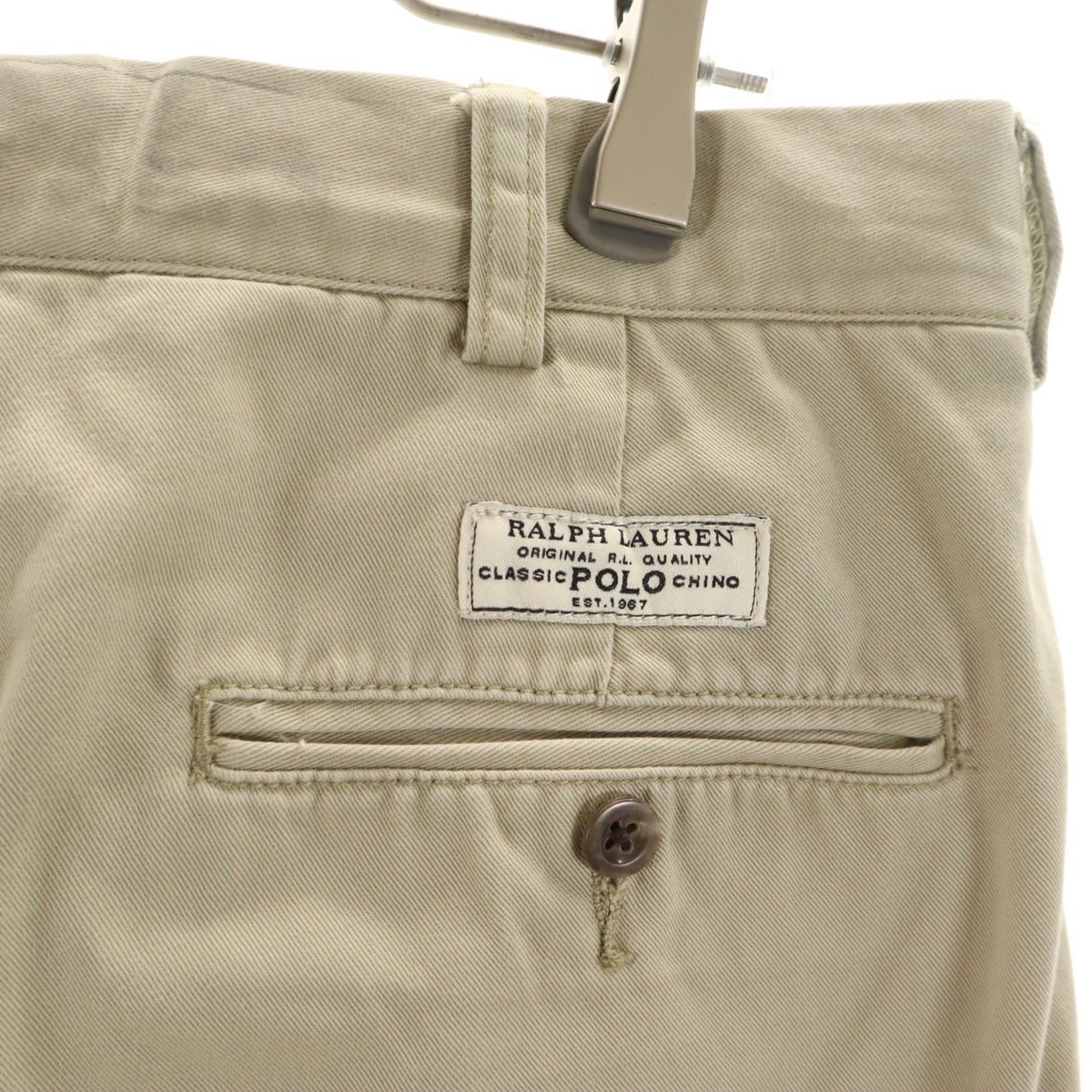 Polo by Ralph Lauren ポロバイラルフローレン 90s オールド チノパンツ W34 ベージュ メンズ