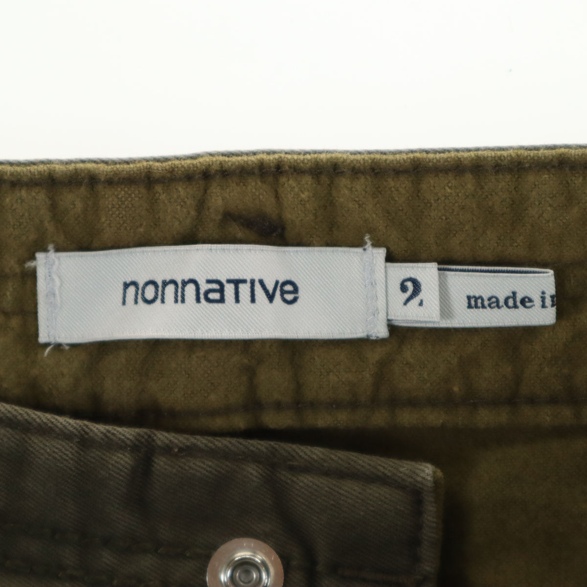nonnative ノンネイティブ 日本製 ドウェラー ウェポンクロス ロングパンツ 2 カーキ メンズ