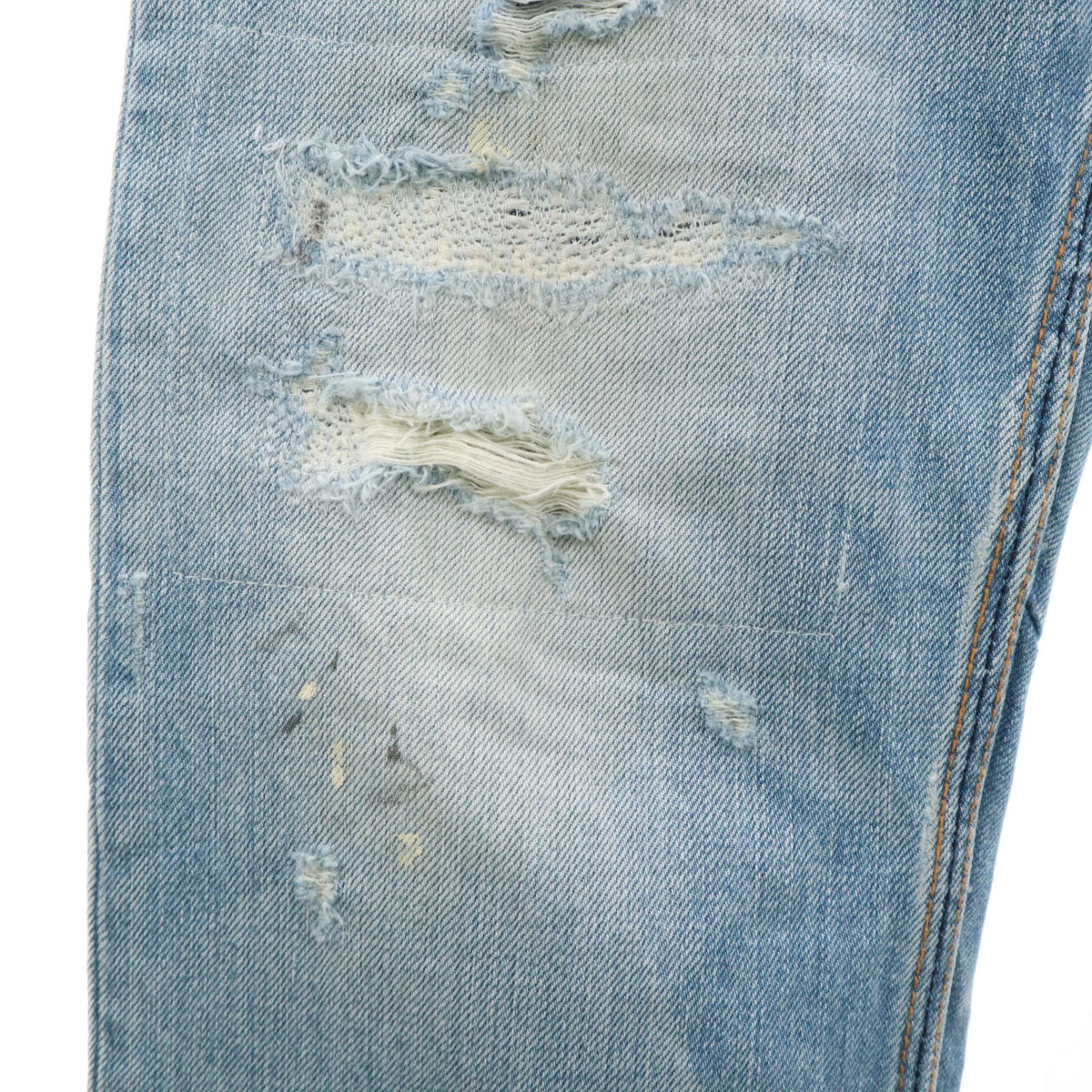 DENHAM デンハム ヴィンテージ加工 スリムデニムパンツ W29 ブルー ジーンズ メンズ