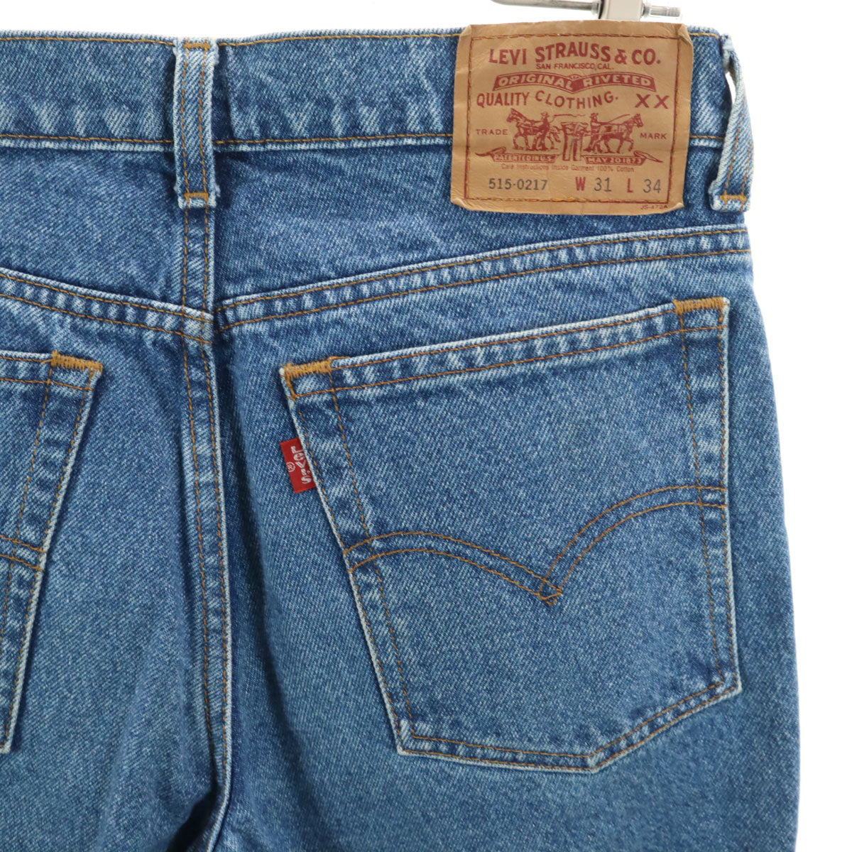Levi's リーバイス 90s 515-0217 オールド スリム テーパードデニムパンツ W31 ウォッシュブルー ジーンズ メンズ