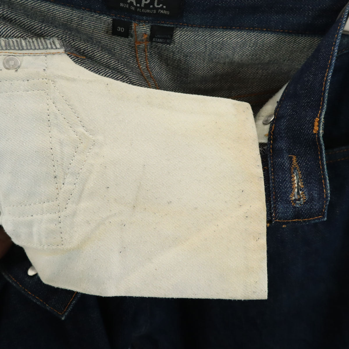 A.P.C. アーペーセー オールド デニムパンツ W30 インディゴ ジーンズ メンズ
