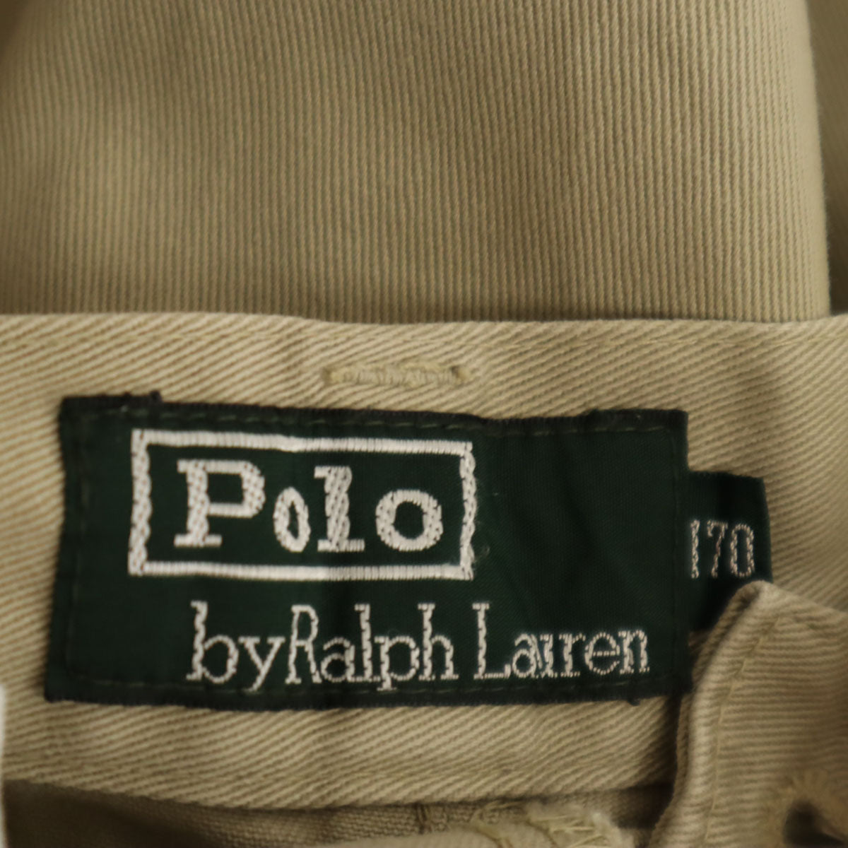 Polo by Ralph Lauren ポロバイラルフローレン 80s 緑タグ ボーイズ ヴィンテージ チノパンツ 170 ベージュ ナイガイ社製 キッズ