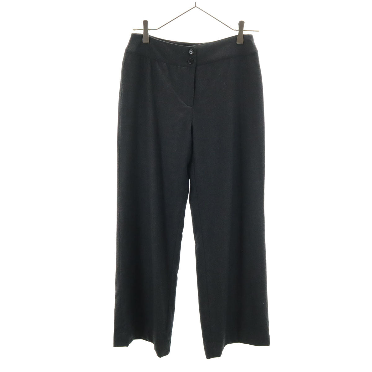 ARMANI COLLEZIONI アルマーニコレッツォーニ ウールパンツ 38 チャコールグレー レディース