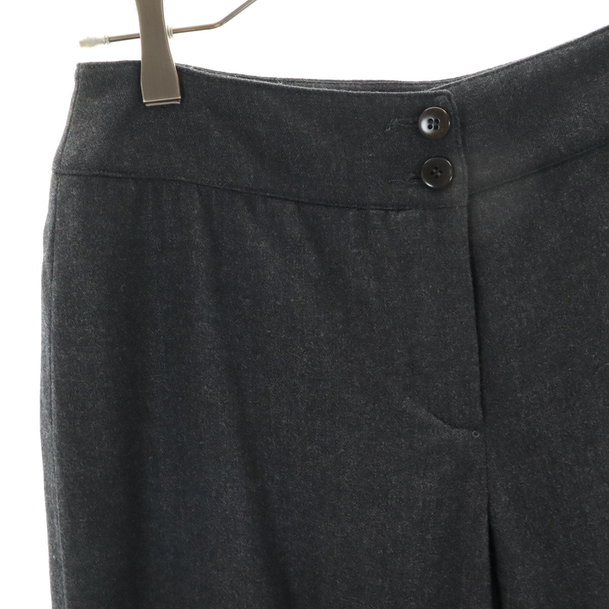 ARMANI COLLEZIONI アルマーニコレッツォーニ ウールパンツ 38 チャコールグレー レディース