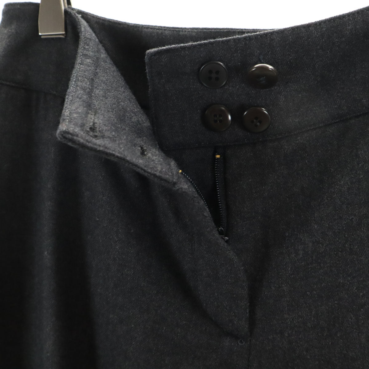 ARMANI COLLEZIONI アルマーニコレッツォーニ ウールパンツ 38 チャコールグレー レディース