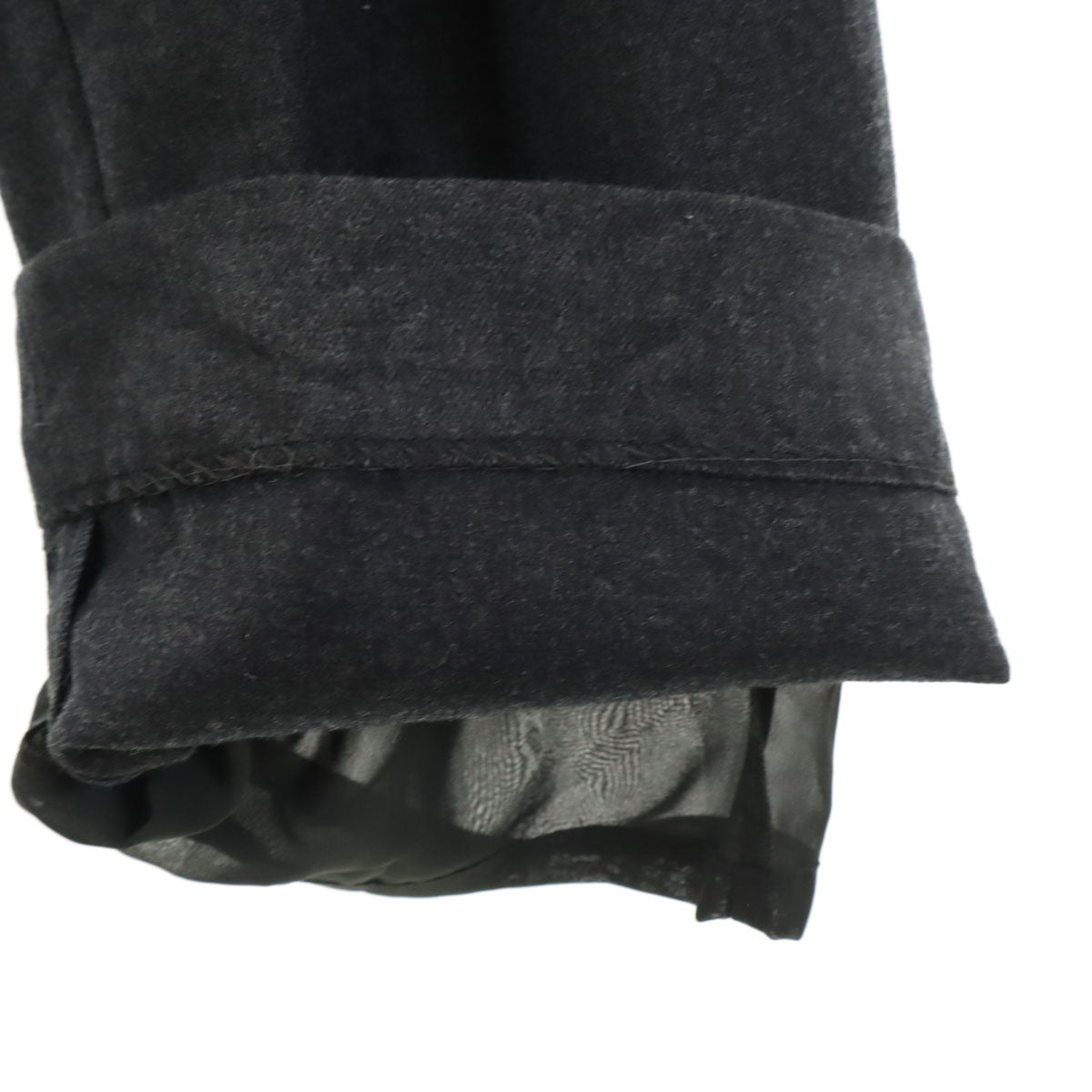 ARMANI COLLEZIONI アルマーニコレッツォーニ ウールパンツ 38 チャコールグレー レディース