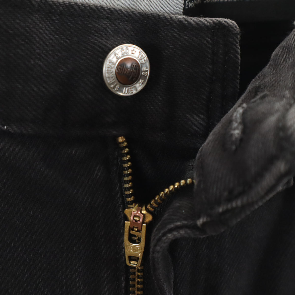 Levis Silver リーバイス シルバータブ デニムパンツ W23 ブラック系 ジーンズ レディース