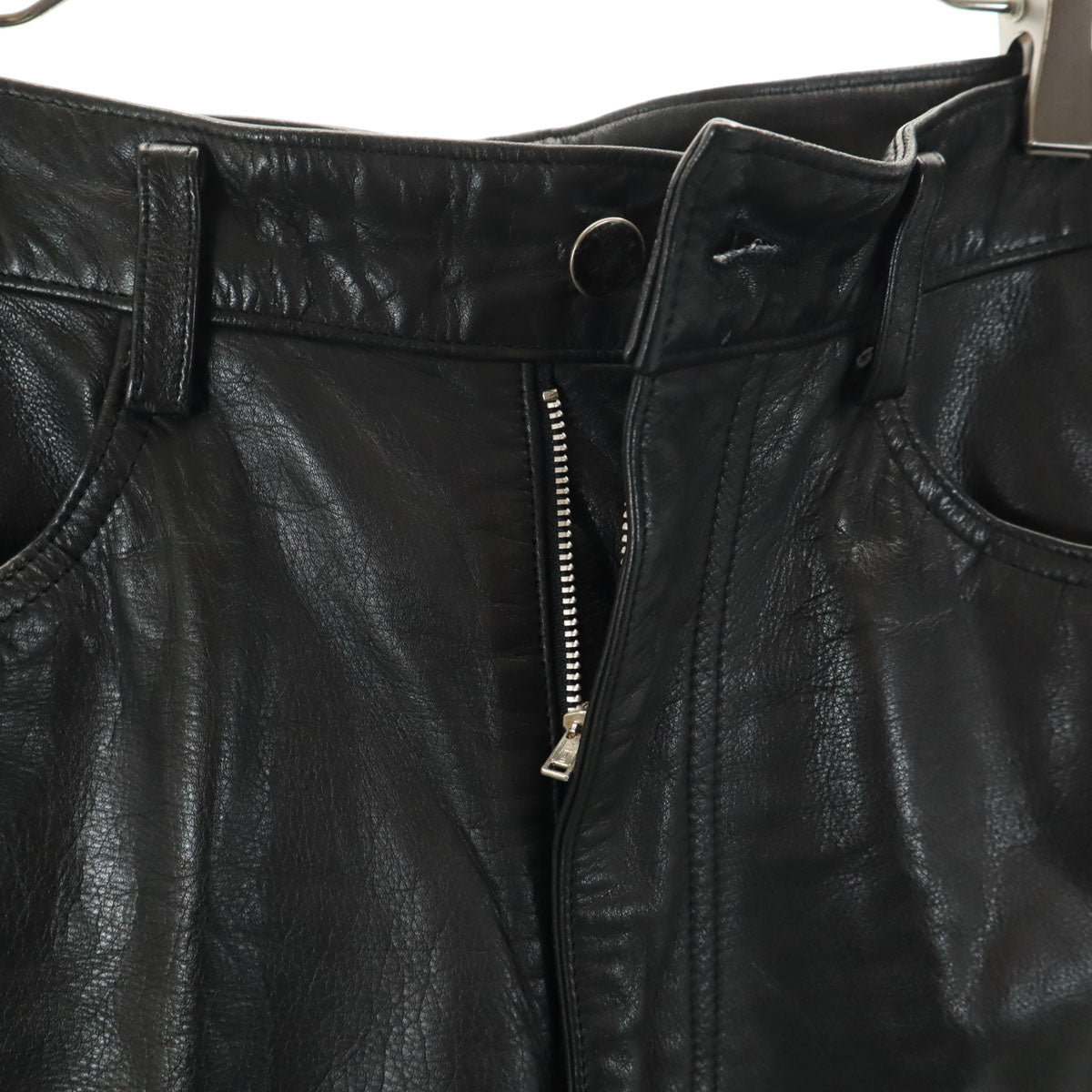 Christian Dior クリスチャンディオール 90s オールド レザーパンツ 76 ブラック メンズ