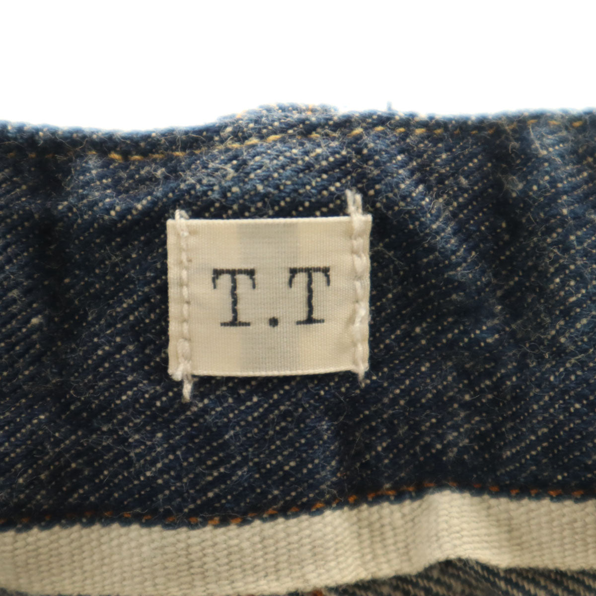 T.T タイガタカハシ 日本製 デニムトラウザーズ パンツ W36 ネイビー ジーンズ メンズ