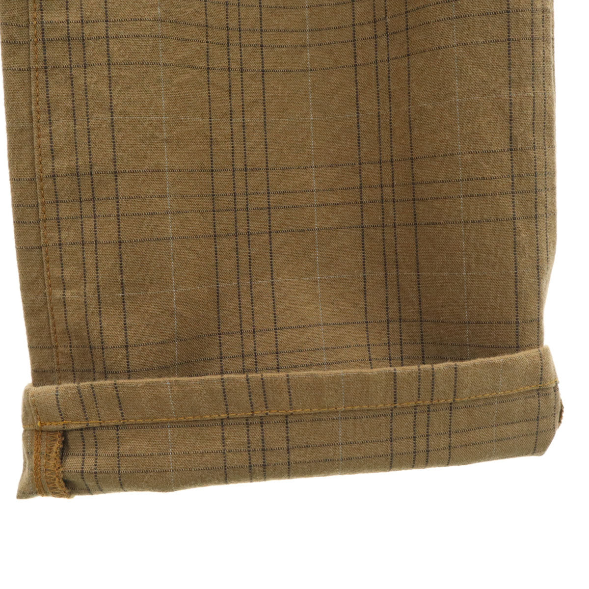 Paul Smith JEANS ポールスミスジーンズ 日本製 チェック柄 フレアパンツ W32 ブラウン メンズ