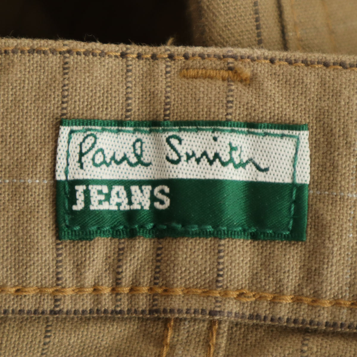 Paul Smith JEANS ポールスミスジーンズ 日本製 チェック柄 フレアパンツ W32 ブラウン メンズ