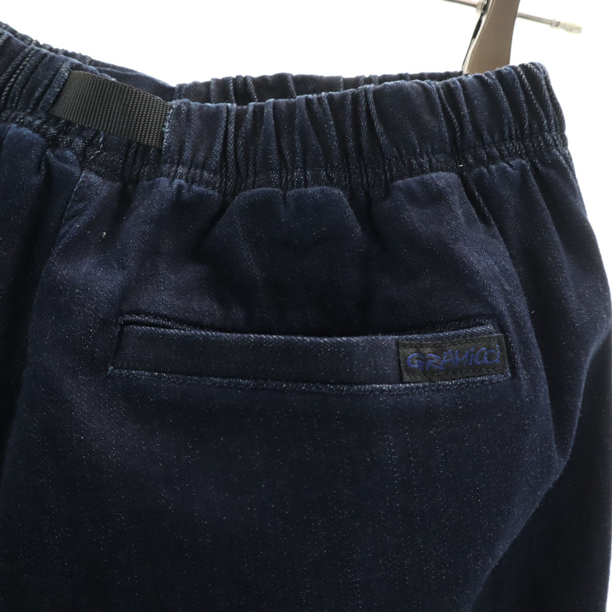 未使用 Gramicci グラミチ SHIPS any シップスエニィ別注 ルーズテーパード デニムパンツ S インディゴ ジーンズ ストレッチ アウトドア メンズ