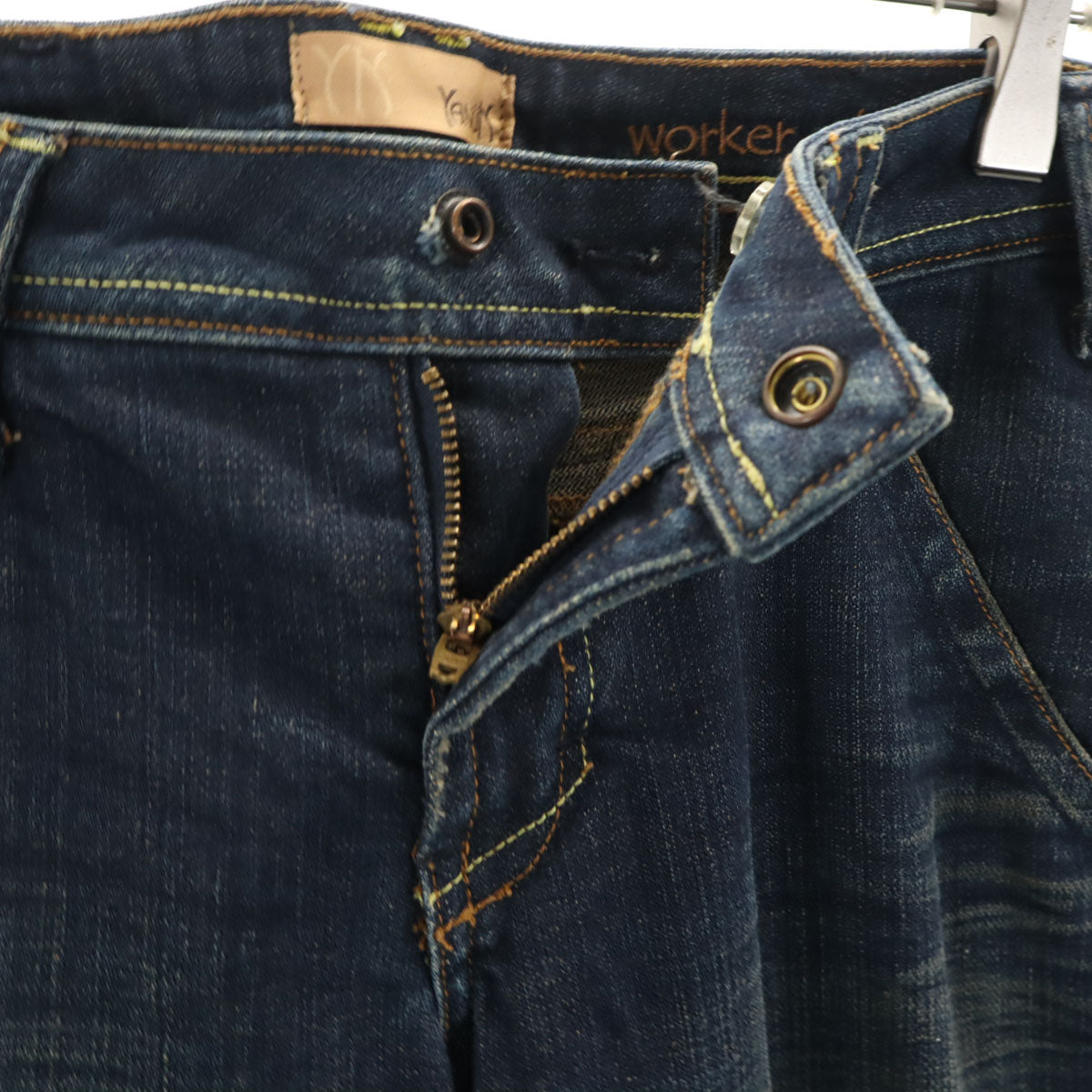 YANUK ヤヌーク USA製 ブーツカットデニムパンツ W27 インディゴ ジーンズ レディース