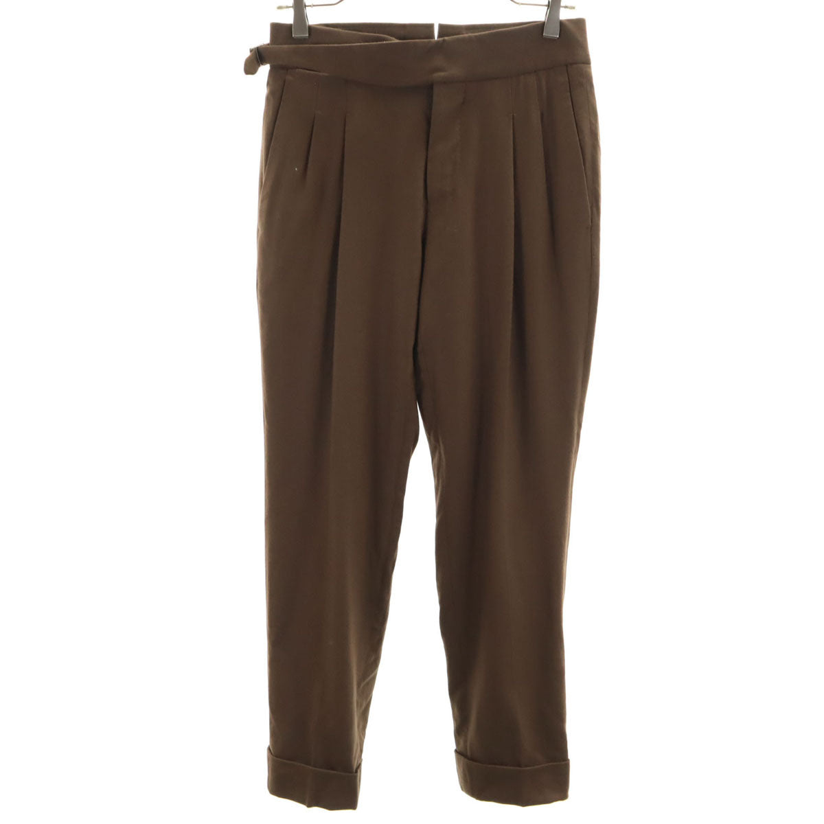 美品 PT TORINO ピーティートリノ タック パンツ 42 ブラウン系 メンズ