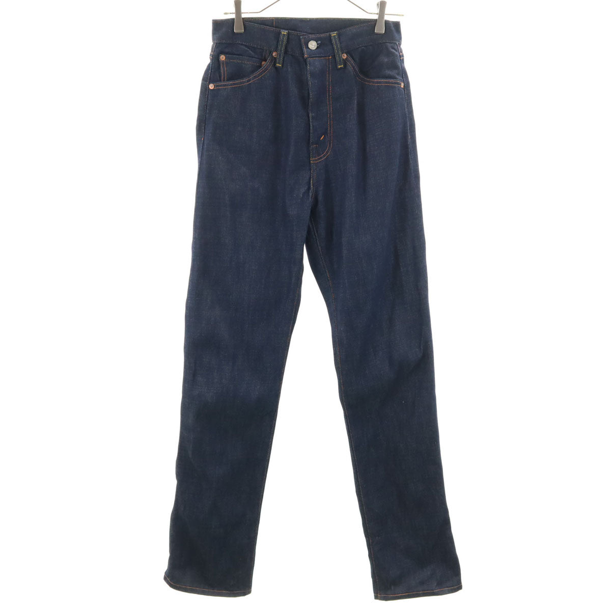 Levi's リーバイス 701 ビッグE ストレートデニムパンツ W28 インディゴ ジーンズ 赤耳 セルビッチ レディース