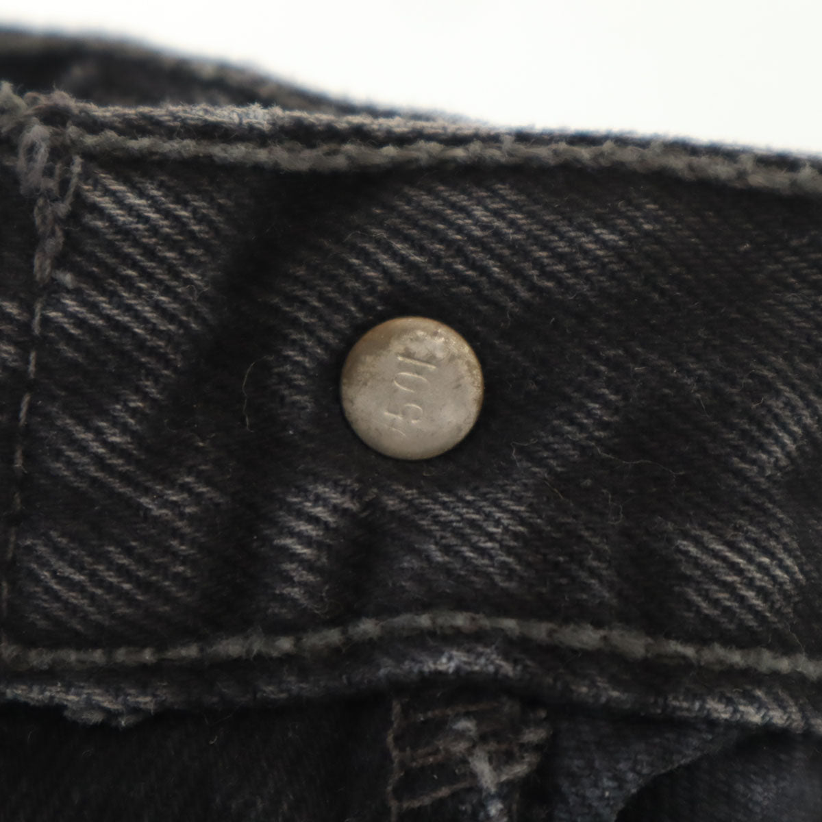 Levi's リーバイス 90s 501 USA製 オールド 後染め ストレートデニムパンツ W27 ブラック ジーンズ レディース