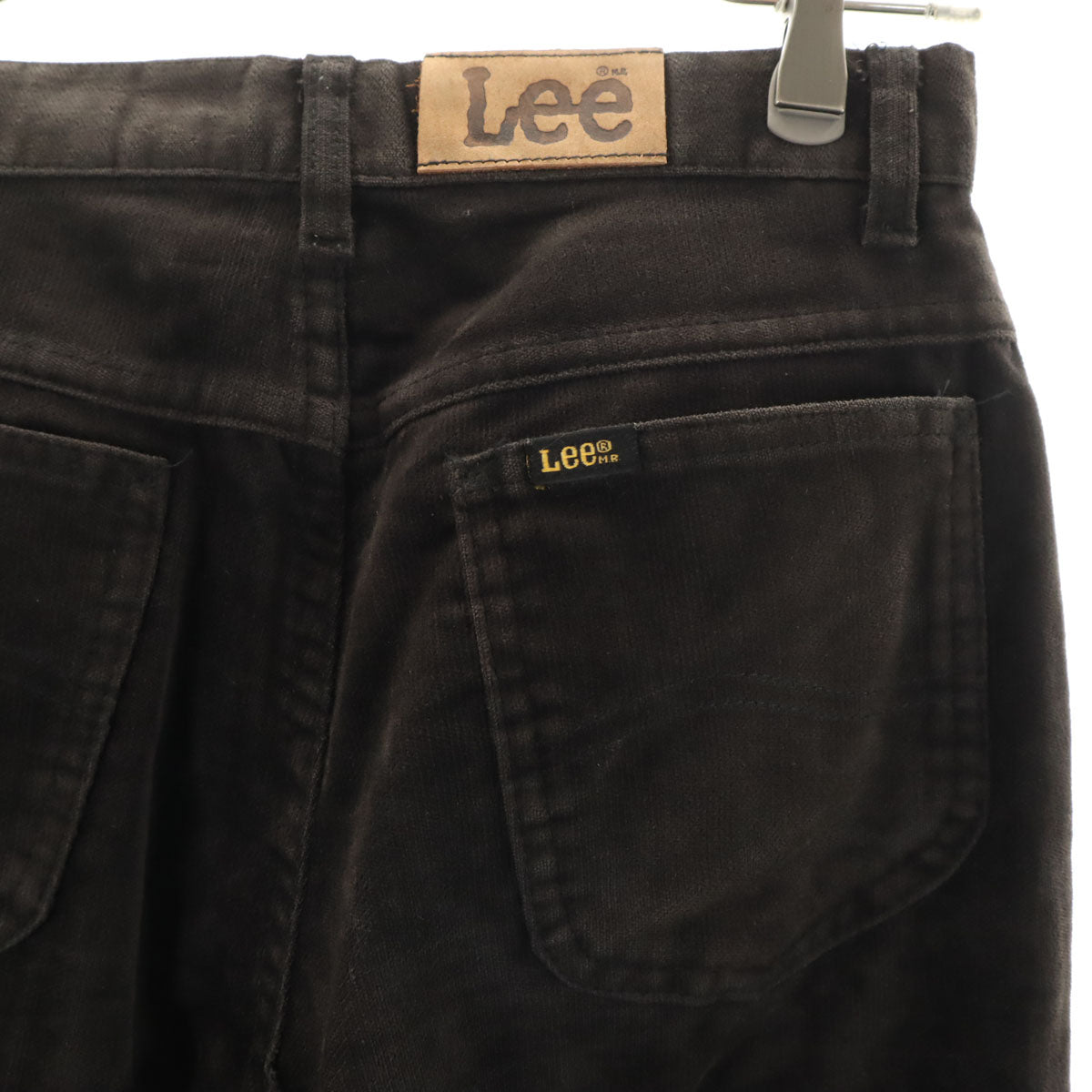 Lee リー 80s ヴィンテージ 42タロン USA製 ベロア パンツ W29 ダークブラウン メンズ