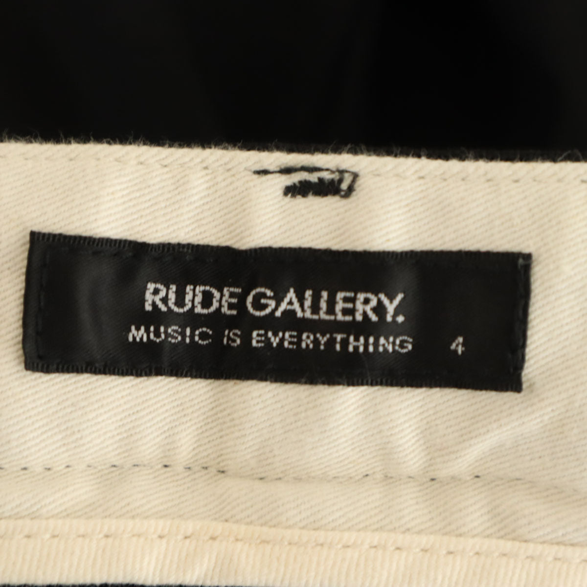 美品 RUDE GALLERY ルードギャラリー ロングパンツ 4 ブラック メンズ
