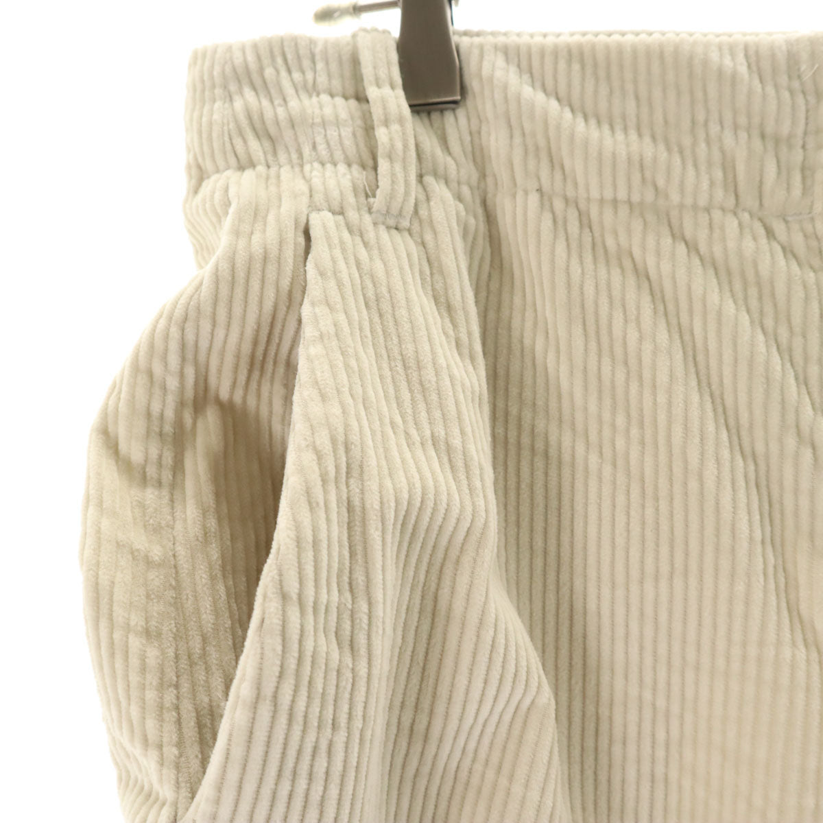 S Max Mara エスマックスマーラ コーデュロイ ワイドパンツ 44 グレージュ レディース