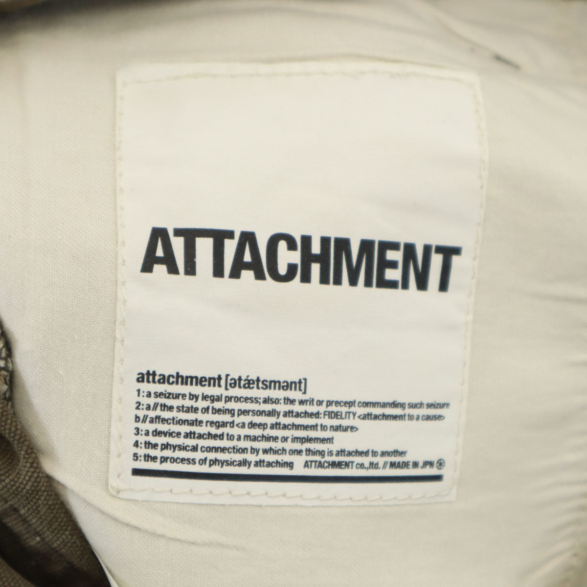 ATTACHMENT アタッチメント 日本製 リネンブレンド ロングパンツ 2 ブラウン メンズ