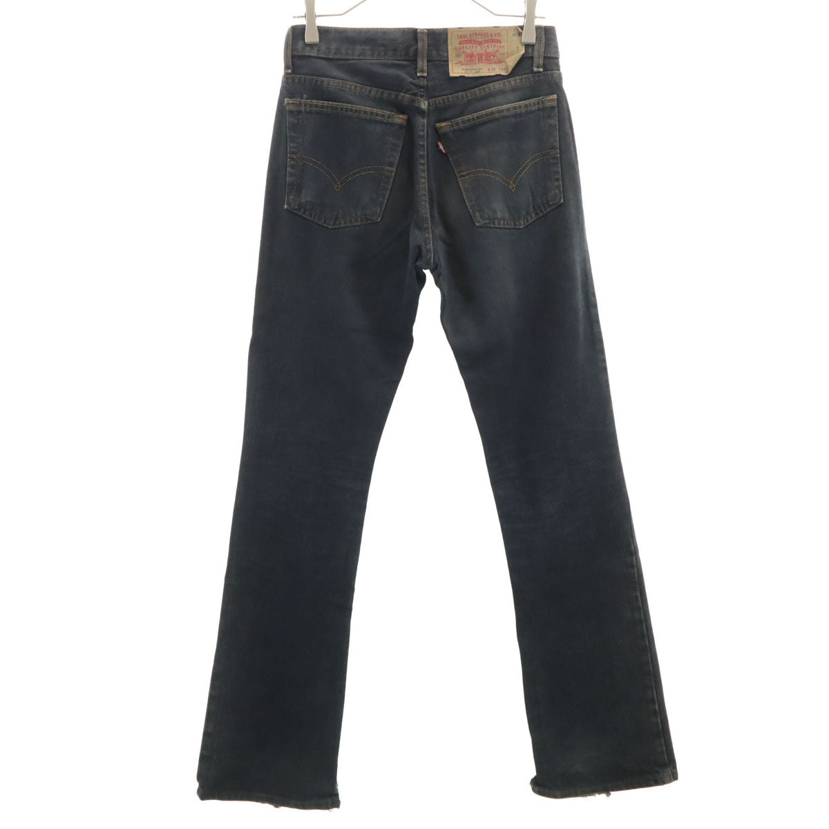 Levi's リーバイス 00s 517-09 USA製 後染め ブーツカットデニムパンツ W28 ブラック系 ジーンズ メンズ