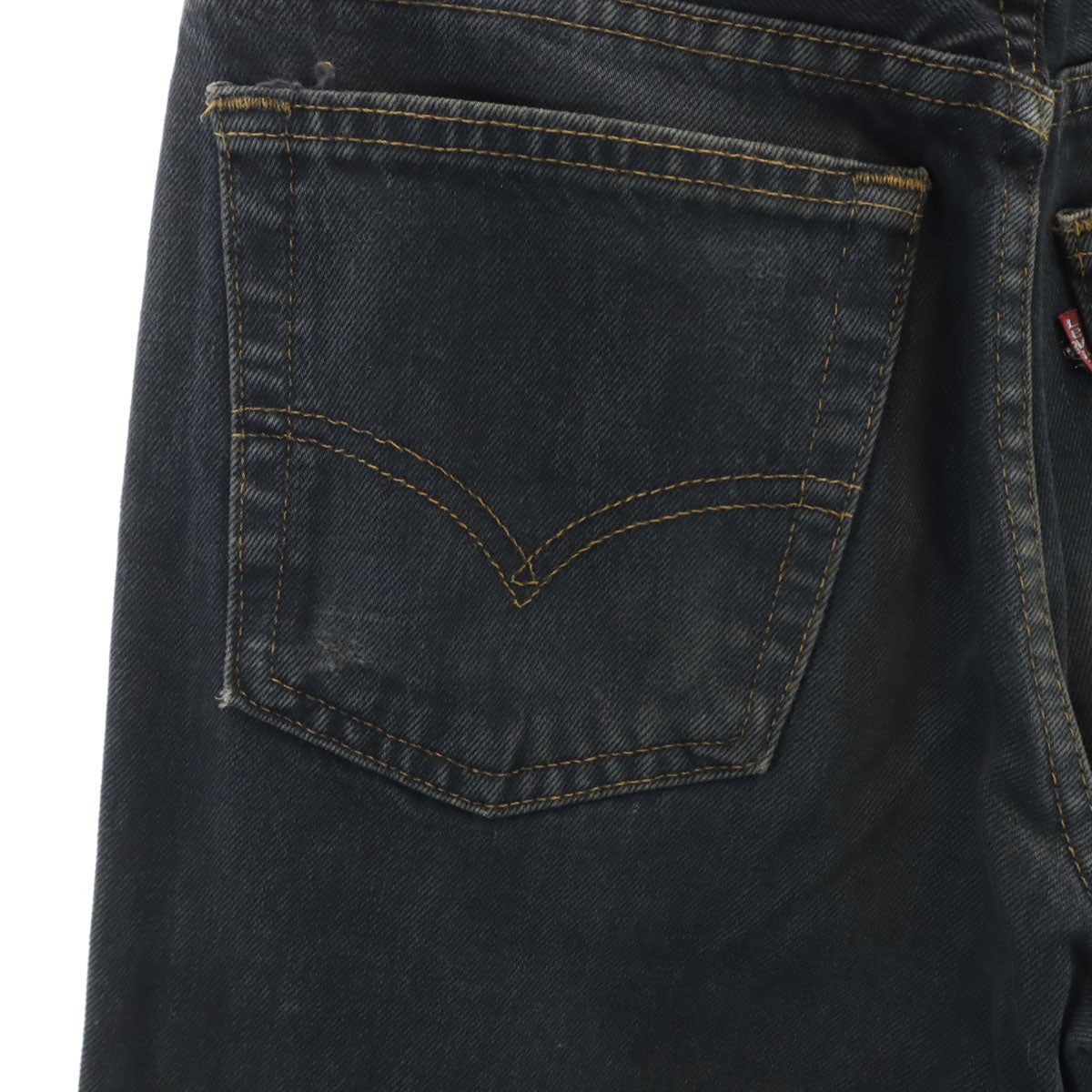 Levi's リーバイス 00s 517-09 USA製 後染め ブーツカットデニムパンツ W28 ブラック系 ジーンズ メンズ