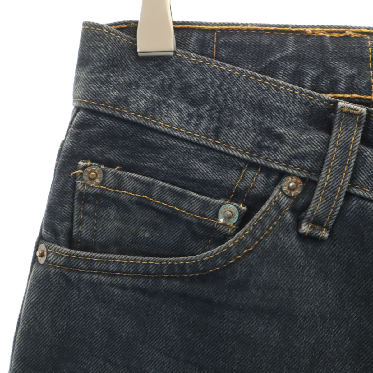 Levi's リーバイス 00s 517-09 USA製 後染め ブーツカットデニムパンツ W28 ブラック系 ジーンズ メンズ
