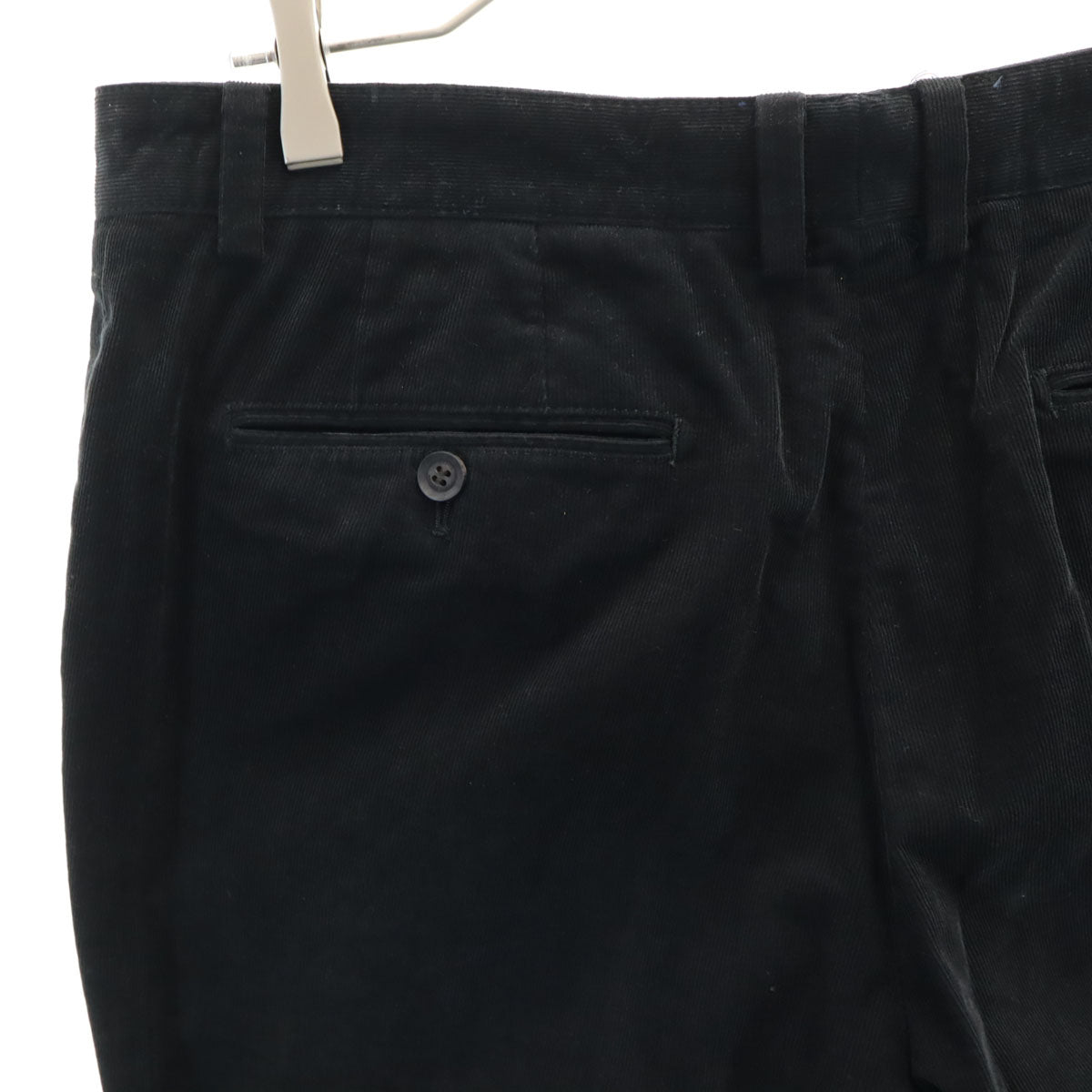 LANVIN LA COLLECTION ランバンコレクション 日本製 コーデュロイパンツ 94 ブラック メンズ