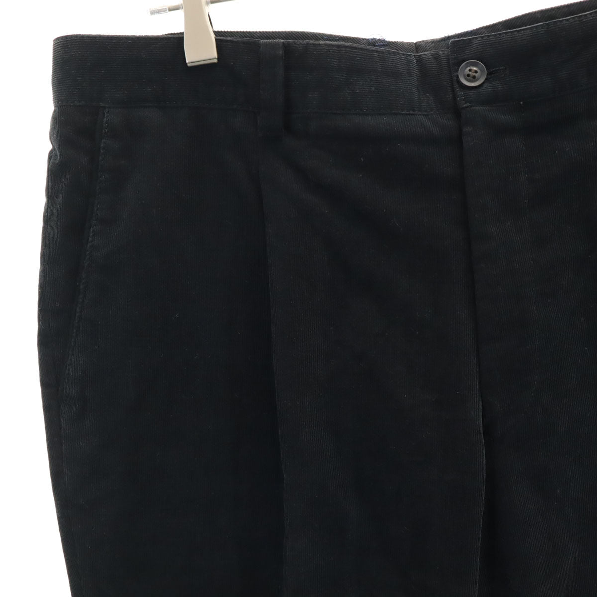 LANVIN LA COLLECTION ランバンコレクション 日本製 コーデュロイパンツ 94 ブラック メンズ