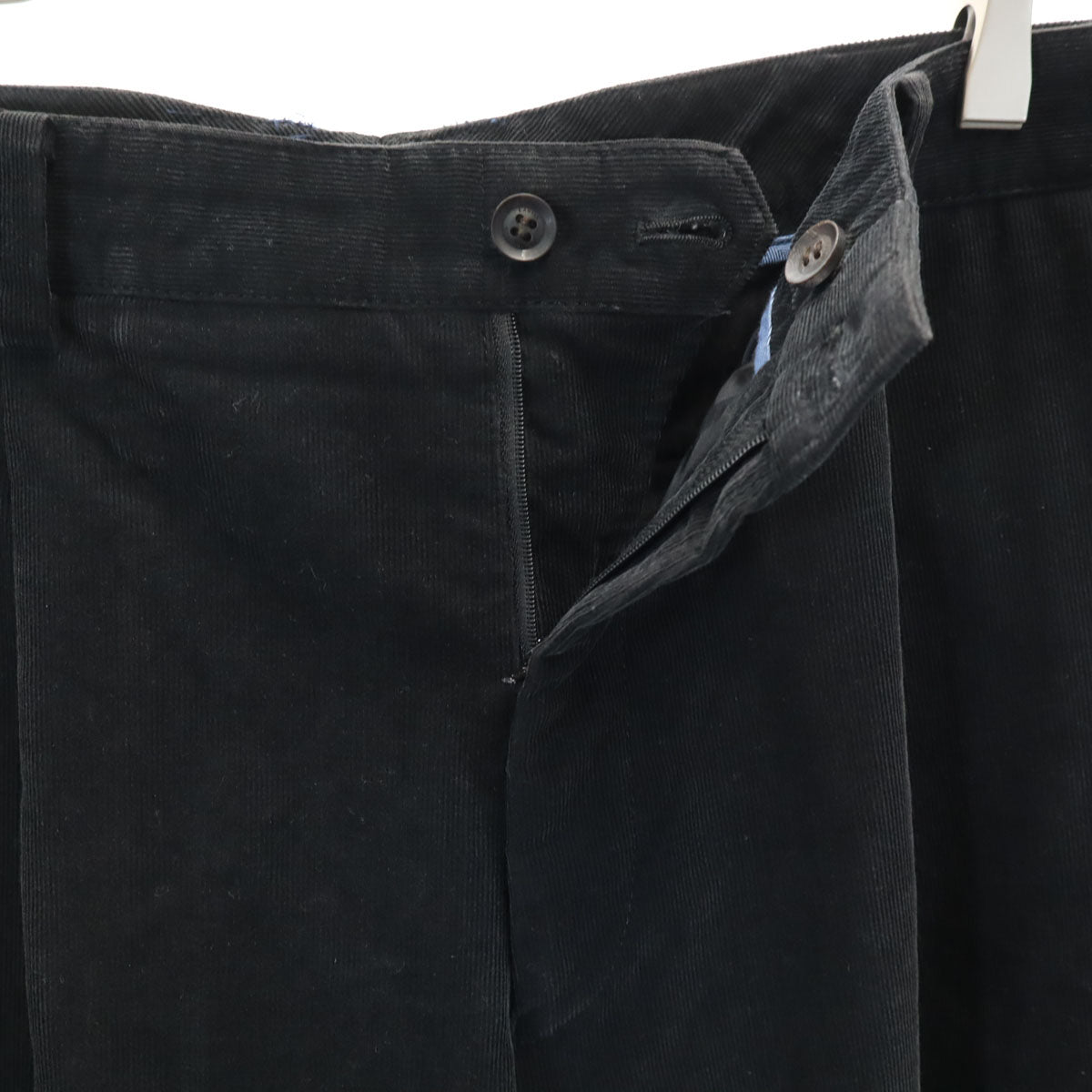 LANVIN LA COLLECTION ランバンコレクション 日本製 コーデュロイパンツ 94 ブラック メンズ