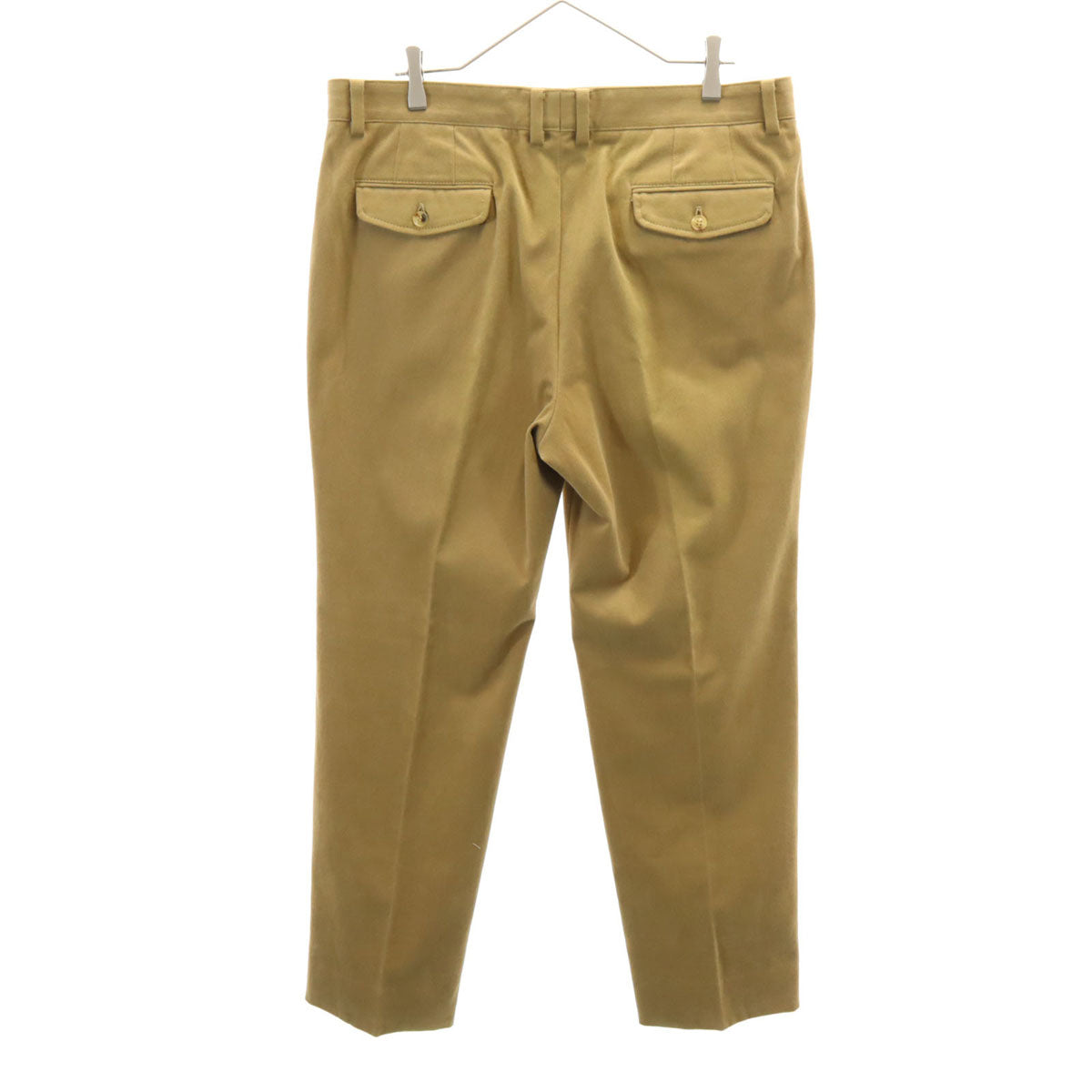 LANVIN LA COLLECTION ランバンコレクション 日本製 モールスキン タック パンツ 94 ブラウン メンズ