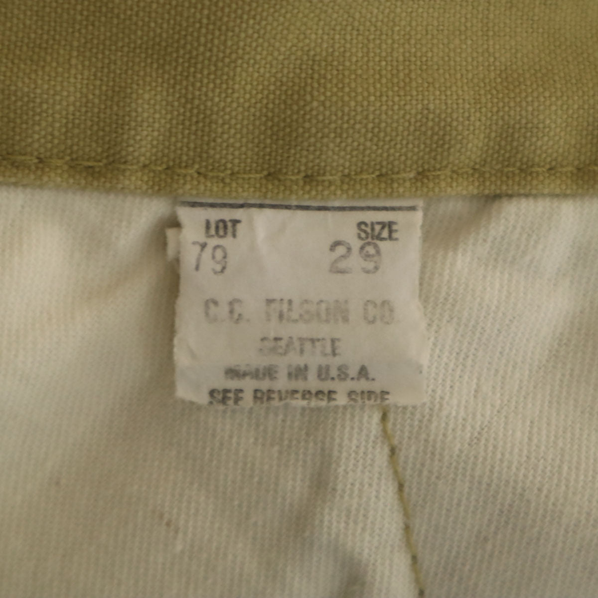 FILSON フィルソン USA製 ロングパンツ W29 ベージュ メンズ