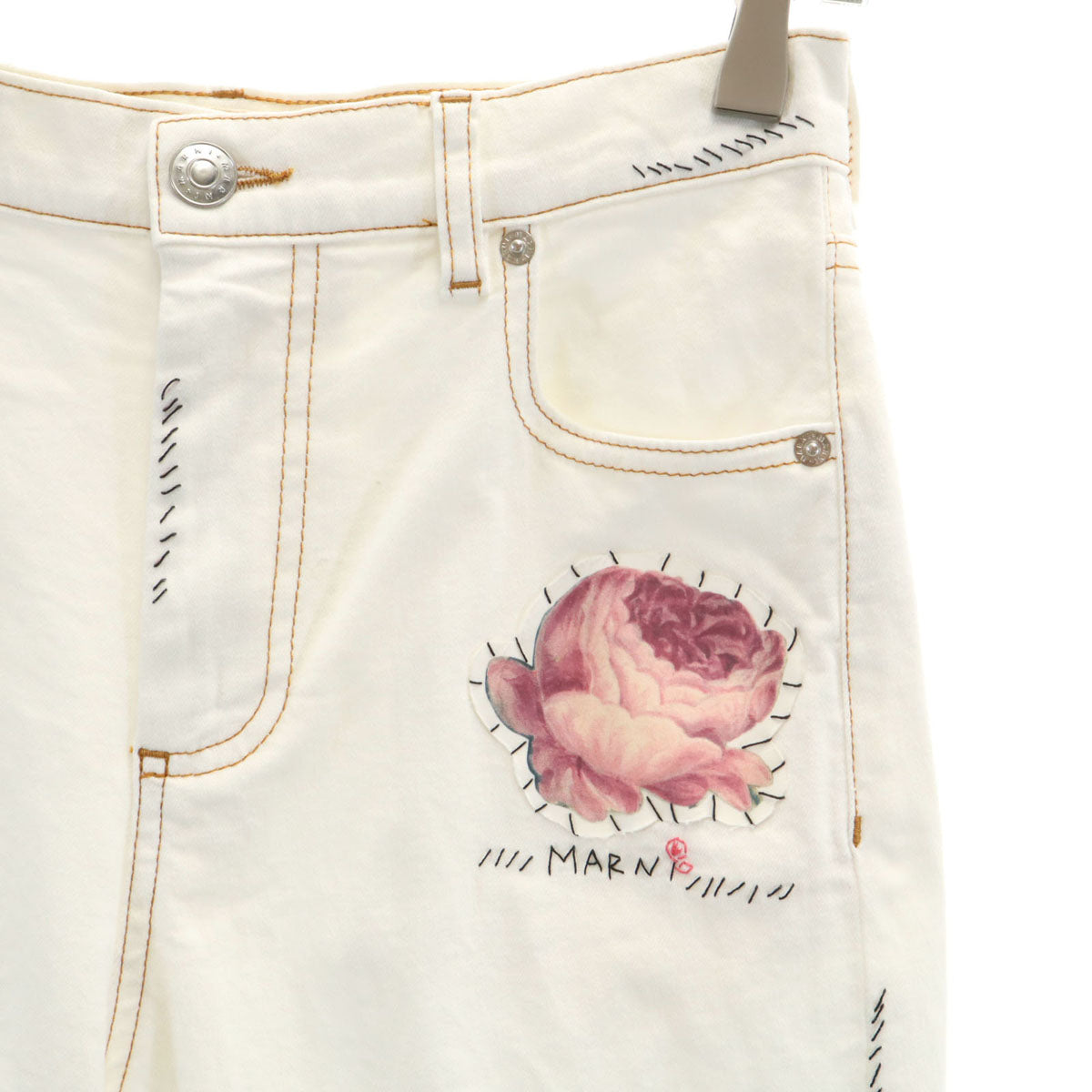 MARNI マルニ イタリア製 テーパードパンツ 36 ホワイト レディース