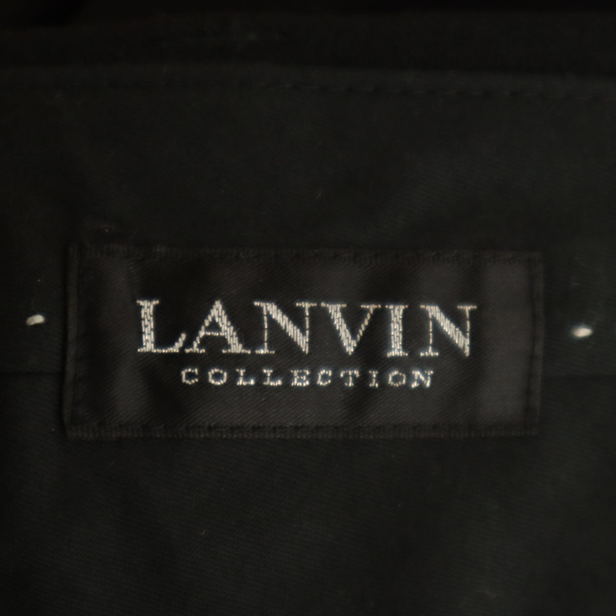 LANVIN LA COLLECTION ランバンコレクション 日本製 スラックスパンツ 94 ブラック メンズ