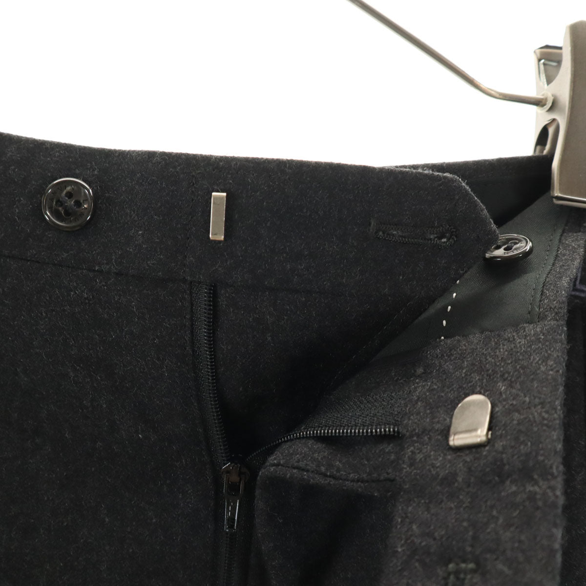 LANVIN LA COLLECTION ランバンコレクション 日本製 スラックスパンツ 94 チャコールグレー メンズ