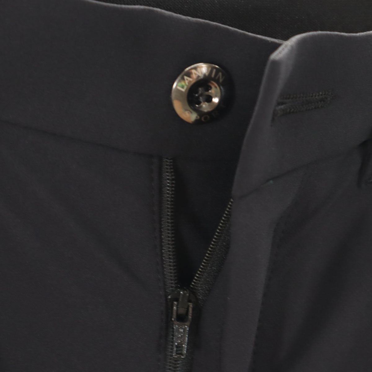 美品 LANVIN SPORT ランバンスポール 日本製 ゴルフ パンツ 82 ブラック メンズ