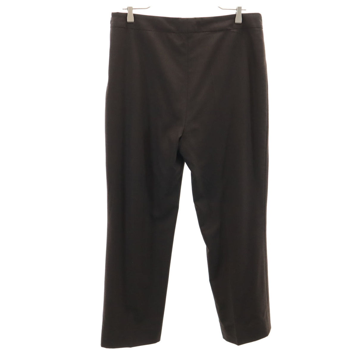 美品 AKRIS アクリス ロングパンツ US12 ブラウン ビッグサイズ レディース