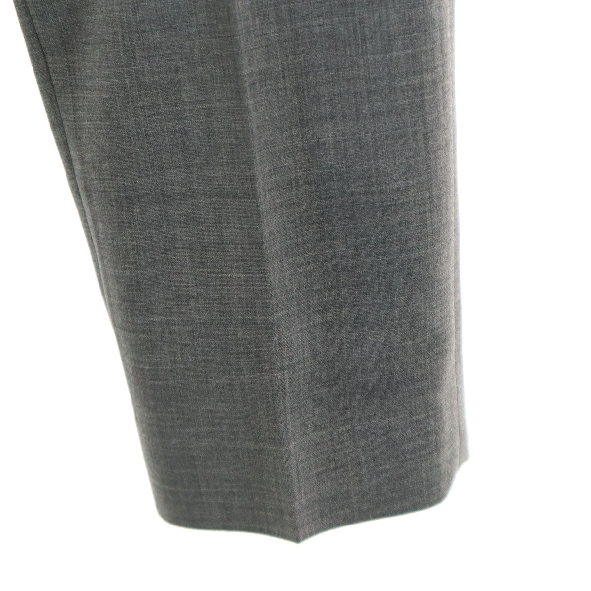 美品 AKRIS アクリス ロングパンツ US12 グレー ビッグサイズ レディース