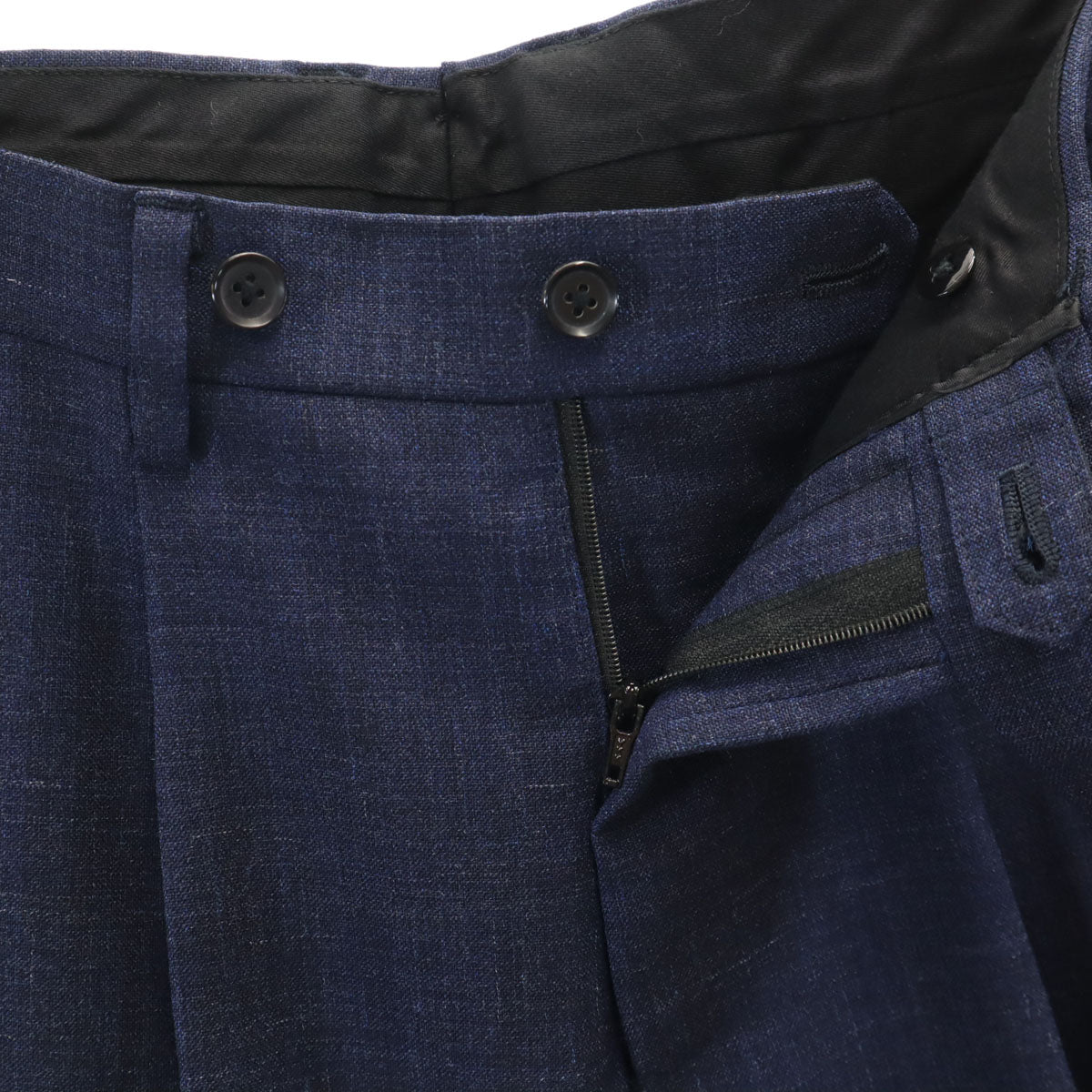 美品 Brilla per il gusto ブリッラ ペル イル グスト リネンライク パンツ 46 ネイビー メンズ