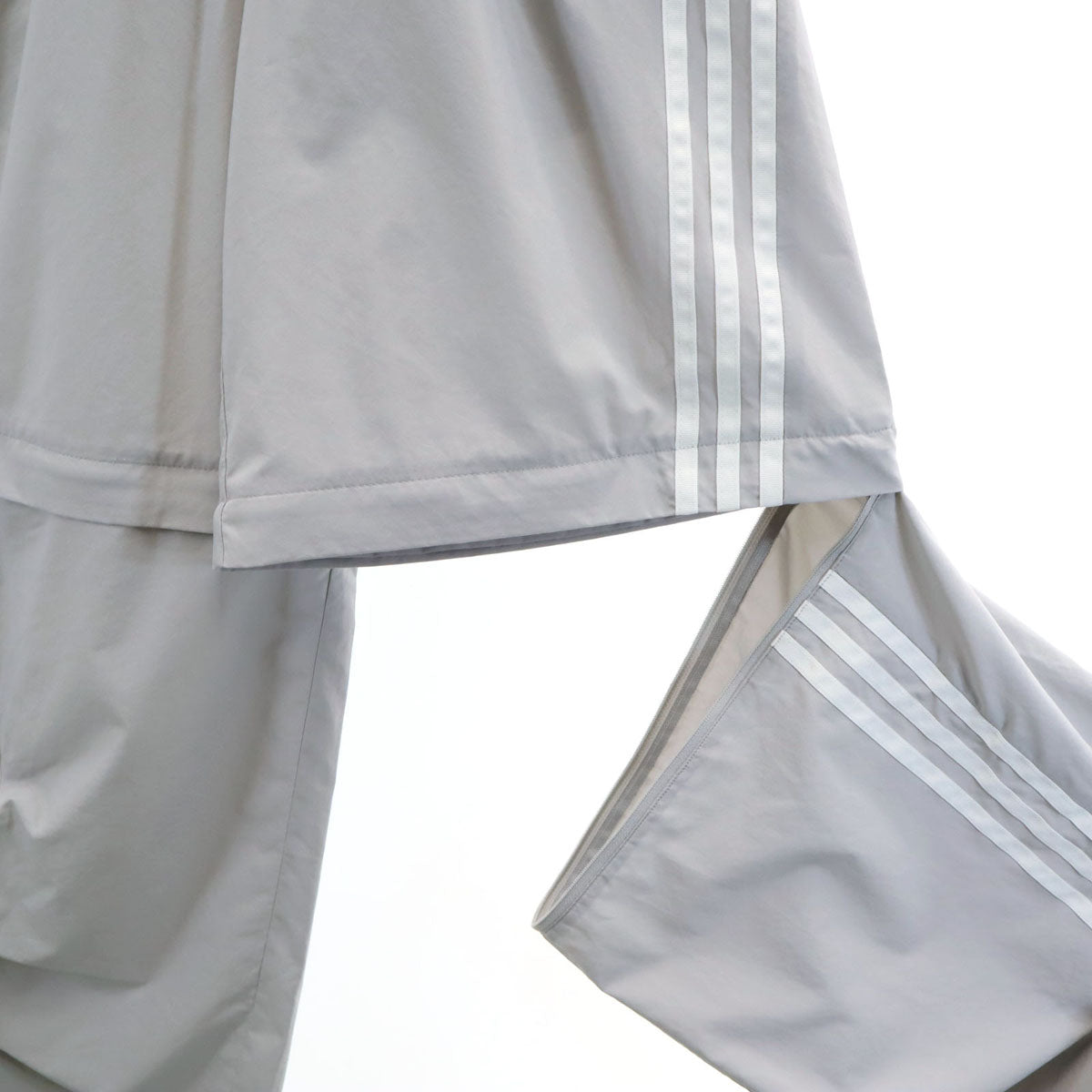 adidas アディダス 2WAY オーバーサイズ パンツ XS グレー レディース