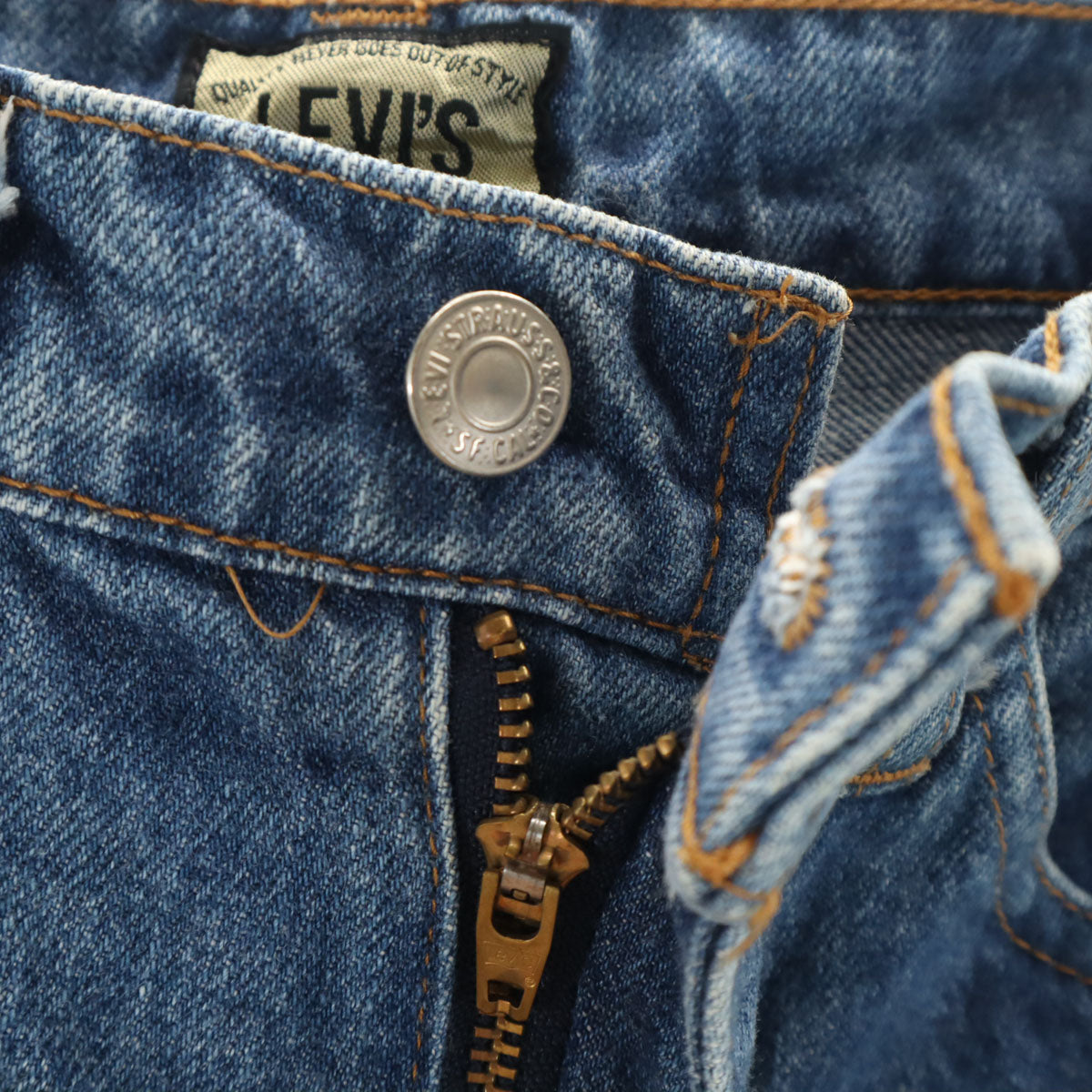 Levi's リーバイス 90s 日本製 オールド シルバータブ テーパードデニムパンツ W30 ウォッシュブルー ジーンズ メンズ