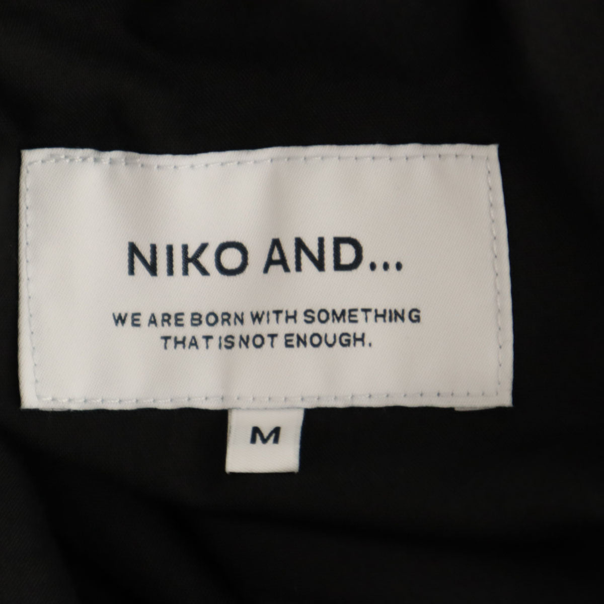 未使用 niko and... ニコアンド ワイド オーバー パンツ M ブラック メンズ